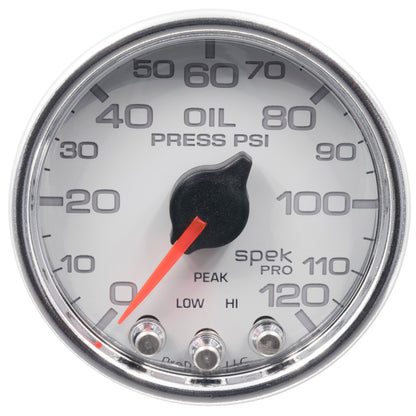 Autometer Spek-Pro 2-1/16in 0-120 PSI Digital Stepper Motor w/Peak & Warn Oil Pressue Gauge P32511 P32511 User 1