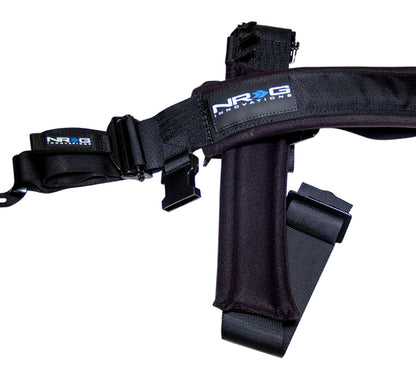 NRG SFI 16.1 5PT 3in Seat Belt Harness / Latch Link - Black SBH-5PCBK-620 SBH-5PCBK-620 Photo - Primary