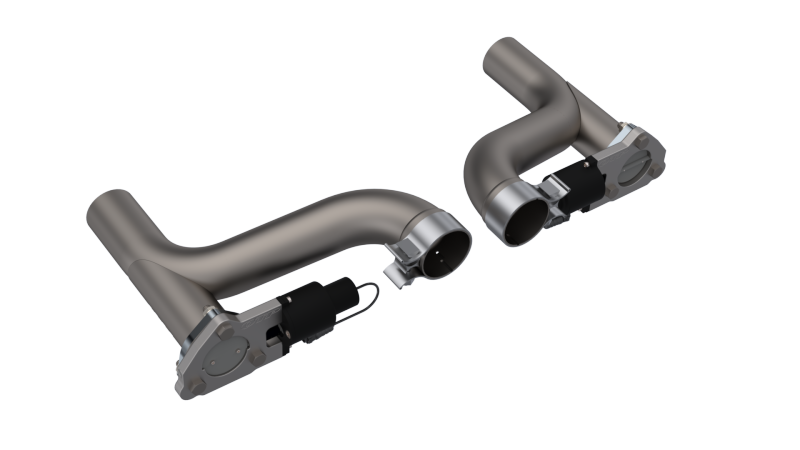 QTP 10-15 Chevrolet Camaro SS 6.2L 2.5in 304SS Aggressor Cutout Dual Mid Pipes 500110 500110 Photo - Primary