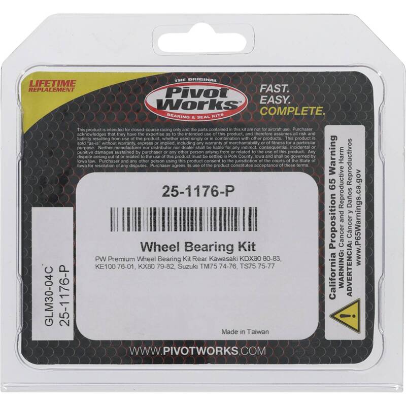 Pivot Works Kawasaki, Suzuki Wheel Bearing Kit Premium Bearings 25-1176-P 25-1176-P Photo - Primary