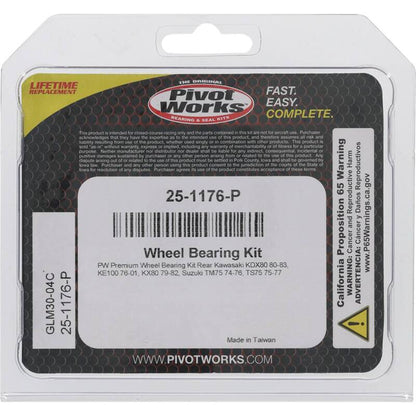 Pivot Works Kawasaki, Suzuki Wheel Bearing Kit Premium Bearings 25-1176-P 25-1176-P Photo - Primary