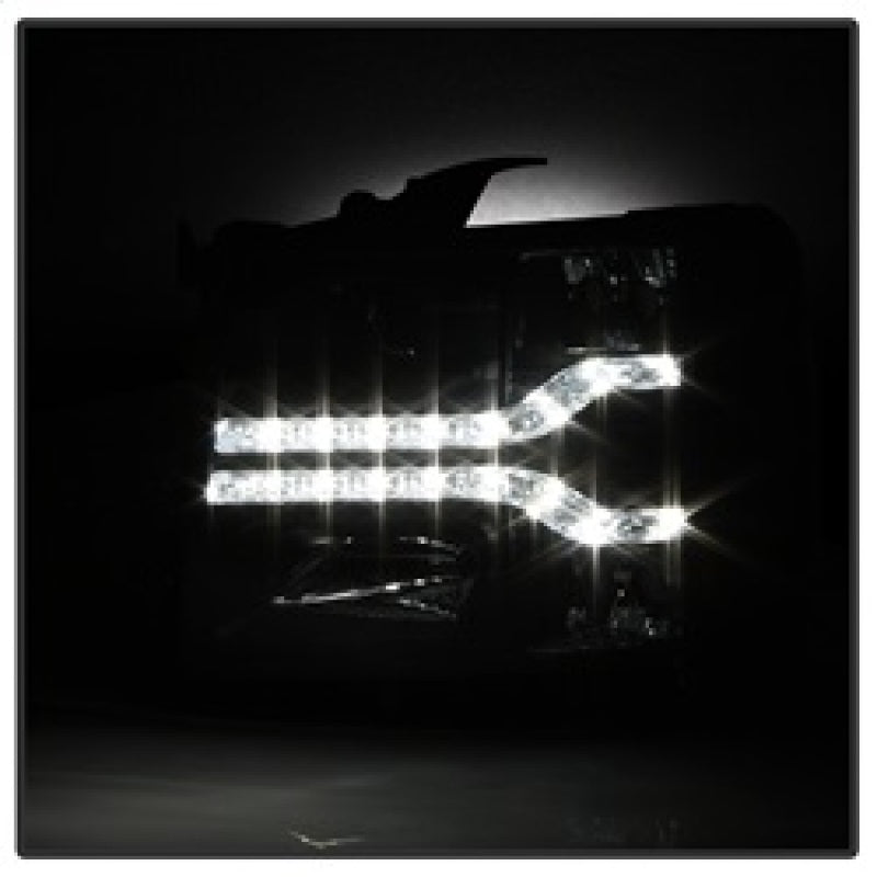 Spyder Chevy Silverado 1500 07-13 V2 Projector Headlights - LED DRL - Black PRO-YD-CS07V2-DRL-BK 5083524 5083524 Photo - Unmounted