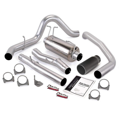 Banks Power 03-07 Ford 6.0L CCLB Monster Exhaust System - SS Single Exhaust w/ Black Tip 48787-B 48787-B Photo - Primary