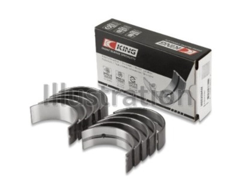 King Engine Bearings King Nissan SR20DE (Size STD) Performance Main Bearing Set MB5243AM MB5243AM Photo - Primary