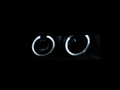 Anzo 1992-1998 BMW 3 Series E36 Projector Headlights w/ Halo Black G2 1 pc 121325 Photo - Unmounted