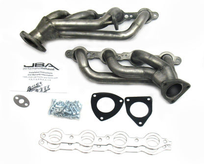 JBA 99-02 GM Truck 6.0L LS w/o A.I.R. w/EGR 1-5/8in Primary Raw 409SS Cat4Ward Header 1850S-1 1850S-1 Photo - Primary