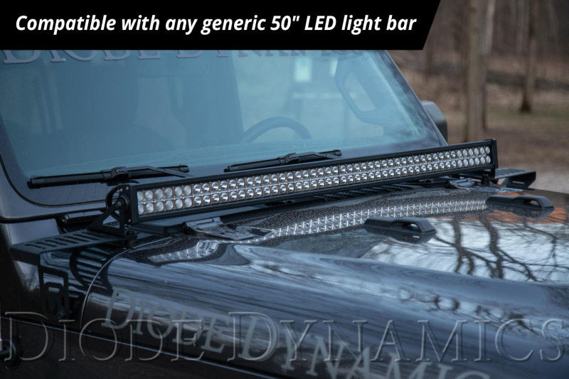 Diode Dynamics 18-21 Jeep JL Wrangler/Gladiator SS50 Hood LED Light Bar Kit - Amber Driving DD6107 DD6107 User 9