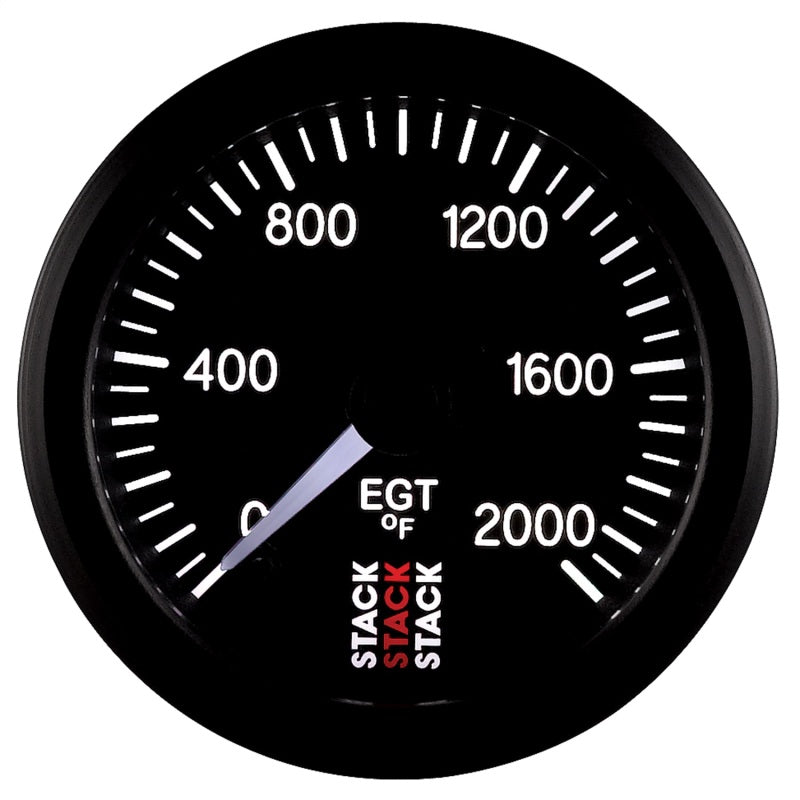 Autometer Stack 52mm 0-2000 Deg F Pro Stepper Motor Exhaust Gas Temp Gauge - Black ST3314 ST3314 User 4