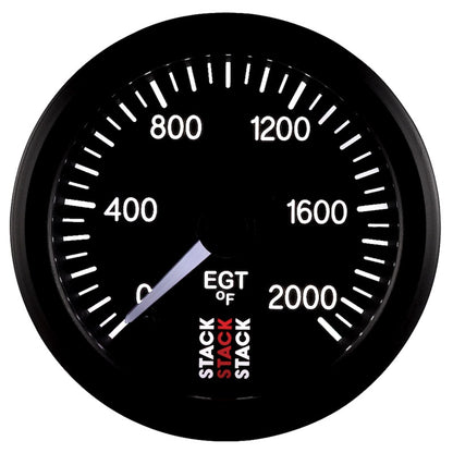 Autometer Stack 52mm 0-2000 Deg F Pro Stepper Motor Exhaust Gas Temp Gauge - Black ST3314 ST3314 User 4