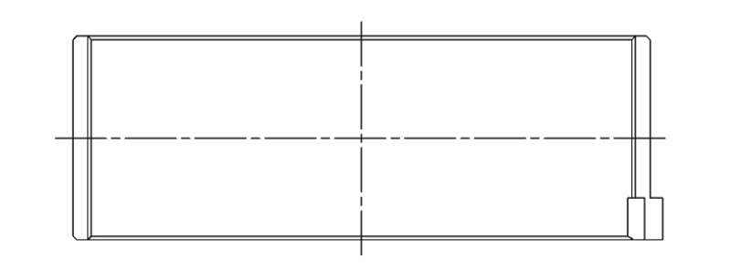 ACL Race Series Rod Bearings Mazda 4 B6/BP/BP-T Race Series Size: 0.5 4B8351H-.50 Technical Drawing
