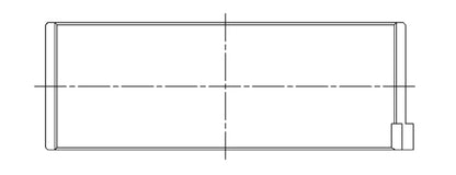 ACL Race Series Rod Bearings Mazda 4 B6/BP/BP-T Race Series Size: .025 4B8351H-.025 Technical Drawing