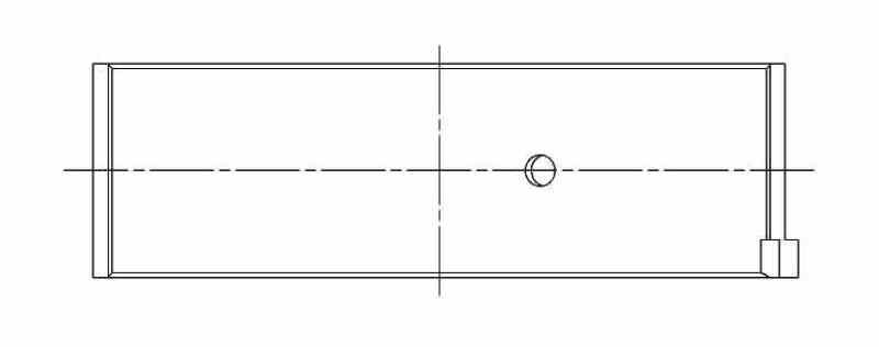 ACL Race Series Rod Bearings Nissan V6 3.5L VQ35DE Size: .025 6B2640H-.025 Technical Drawing