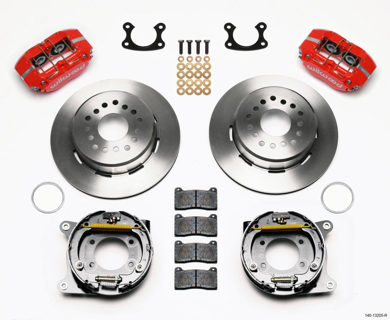 Wilwood Dynapro Dust-Boot P/S Park Brake Kit Red Small Ford 2.66in Offset 140-13205-R 140-13205-R Photo - Primary