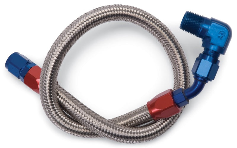 Edelbrock Fuel Line Braided Stainless for BBC ( use with 8134 ) 8124 Photo - Primary