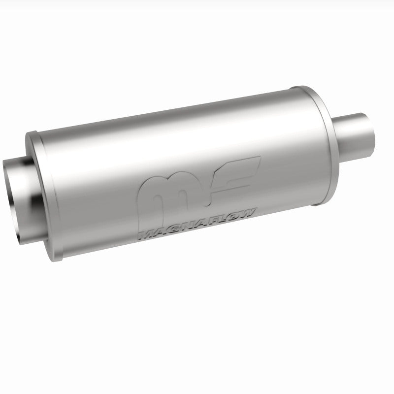 MagnaFlow 6" Round Center/Center Performance Muffler With Tip 14846 360 Degree Image Set