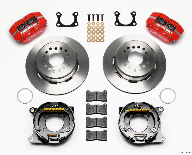 Wilwood Dynapro Dust-Boot P/S Park Brake Kit Red Big Ford 2.36in Offset 140-13204-R 140-13204-R Photo - Primary