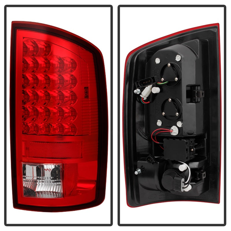 Spyder Dodge Ram 07-08 1500/Ram 07-09 2500/3500 LED Tail Lights Red Clear ALT-YD-DRAM06-LED-RC 5002631 5002631 Photo - Unmounted