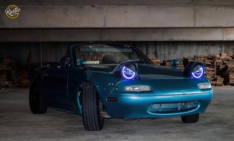 ORACLE Lighting Oracle Pre-Installed Lights 7 IN. Sealed Beam - Blue Halo 6905-002 6905-002 Photo - lifestyle view