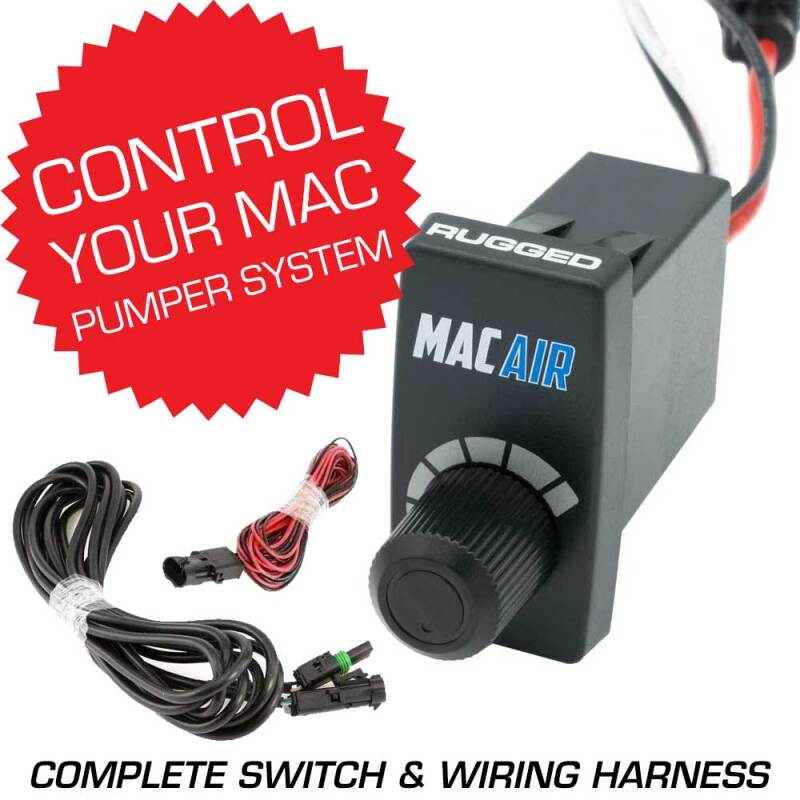 Rugged Radios Rocker Switch VSC for MAC Helmet Air Pumper - Complete Switch & Wiring Harness MAC-VSC-RS MAC-VSC-RS Photo - Primary