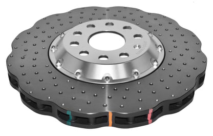 DBA 12-13 Volkswagen Golf R 2.0L Front 5000 Series Cross Drilled Rotor w/Silver Hat 52808WV2SLVXD 52808WV2SLVXD Photo - out of package
