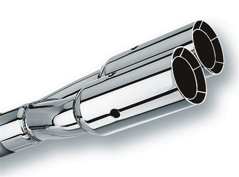 Borla Universal Polished Tip Dual Round Intercooled (inlet 2 1/2in. Outlet 3in) *NO Returns* 20203 20203 Photo - Primary