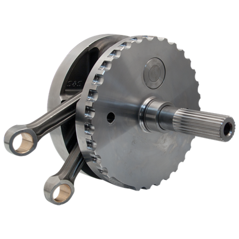 S&S Cycle 2007+ BT B-Style 4-3/8in Stroke Flywheel Assembly w/ Sprocket Shaft - Performance Pistons 320-0356 320-0356 User 1