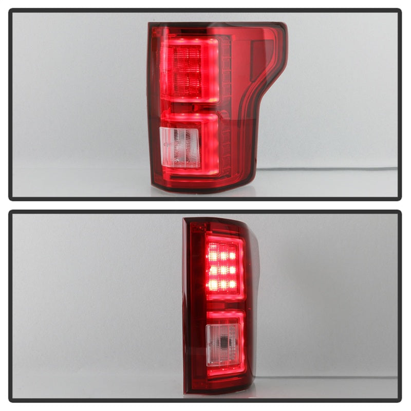 Spyder 18-19 Ford F-150 (w/o Blind Spot Sensor) LED Tail Lights - Red Clear (ALT-YD-FF15018-LED-RC) 5085764 5085764 Photo - Unmounted