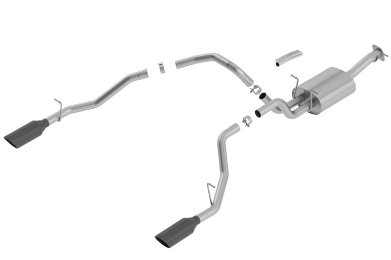 Borla 2019 RAM 1500 5.7L V8 AT 4DR Crew Cab Short Bed Touring SS Catback Exhaust - Black Chrome Tip 140758BC 140758BC Photo - Primary