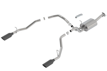 Borla 2019 RAM 1500 5.7L V8 AT 4DR Crew Cab Short Bed Touring SS Catback Exhaust - Black Chrome Tip 140758BC 140758BC Photo - Primary