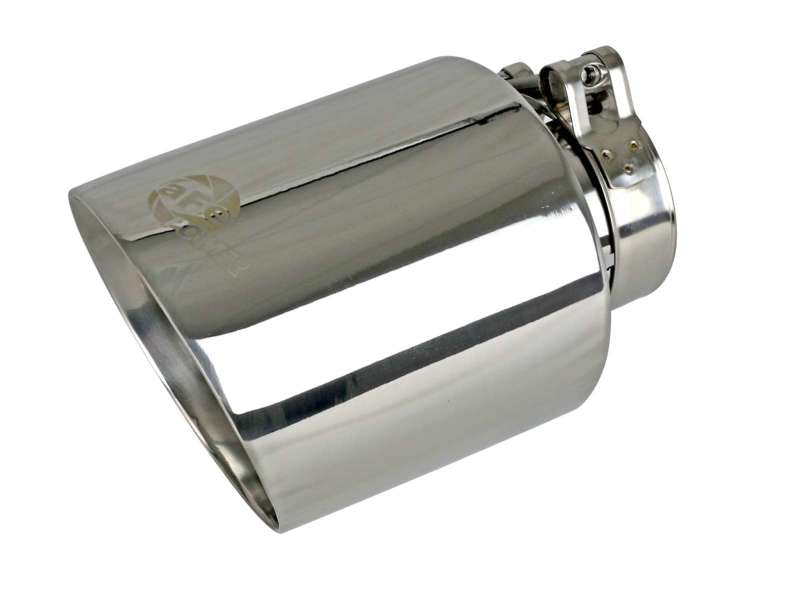 aFe MACH Force-Xp 2-1/2in 304 SS Clamp-On Exhaust Tip 2.5in In / 4.5in Out / 7in.L - Polished 49T25454-P071 49T25454-P071 Photo - Primary