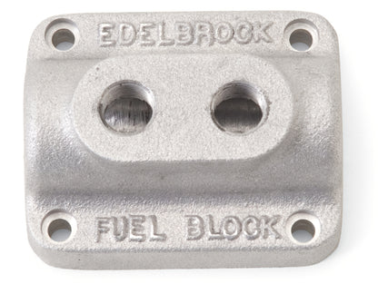 Edelbrock Fuel Block, Dual Carburetor, As Cast 1280 Photo - Primary