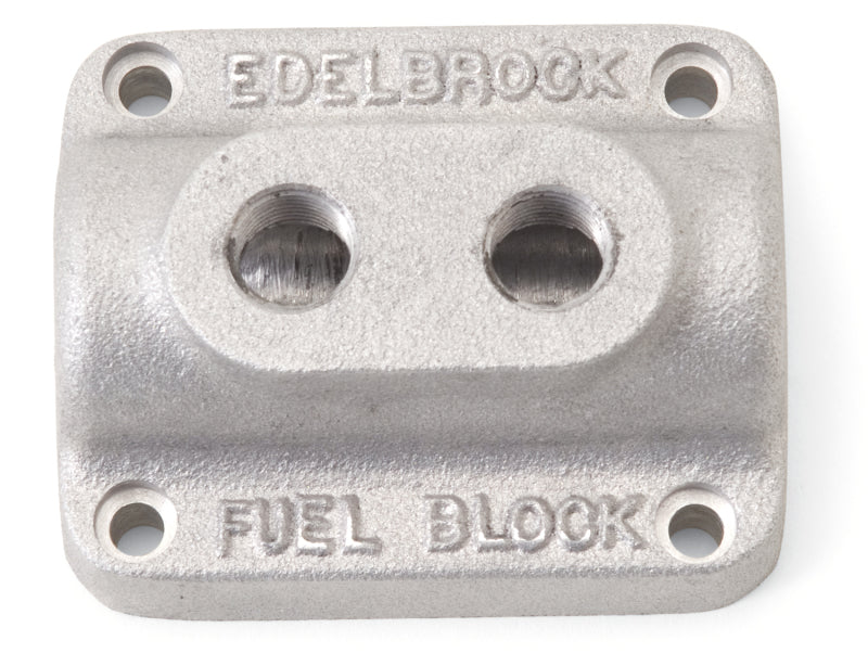 Edelbrock Fuel Block, Dual Carburetor, As Cast 1280 Photo - Primary