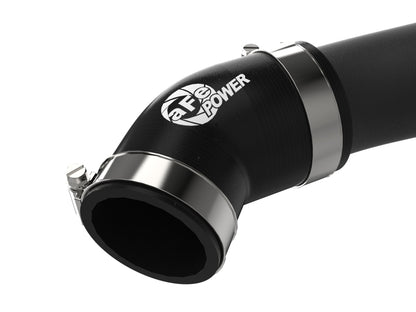 aFe BladeRunner 2-1/4 IN Aluminum Hot Charge Pipe Black 17-20 Hyundai Elantra GT L4-1.6L (t) 46-20638-B 46-20638-B Photo - Close Up