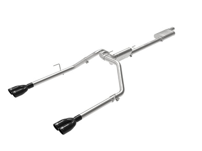 aFe Vulcan Series 3in-2-1/2in 304 SS Cat-Back 2020 Jeep Gladiator (JT) V6-3.6L w/ Black Tips 49-38084-B 49-38084-B Photo - Primary