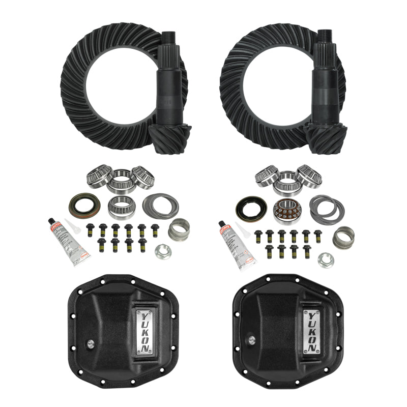 Yukon Gear & Axle Yukon 18-23 Jeep JL & JT M220 Rear/M210 Front Stage 2 Gear Kit Package 5.38 RATIO w/ F&R Covers YGK070STG2 YGK070STG2 Photo - Primary