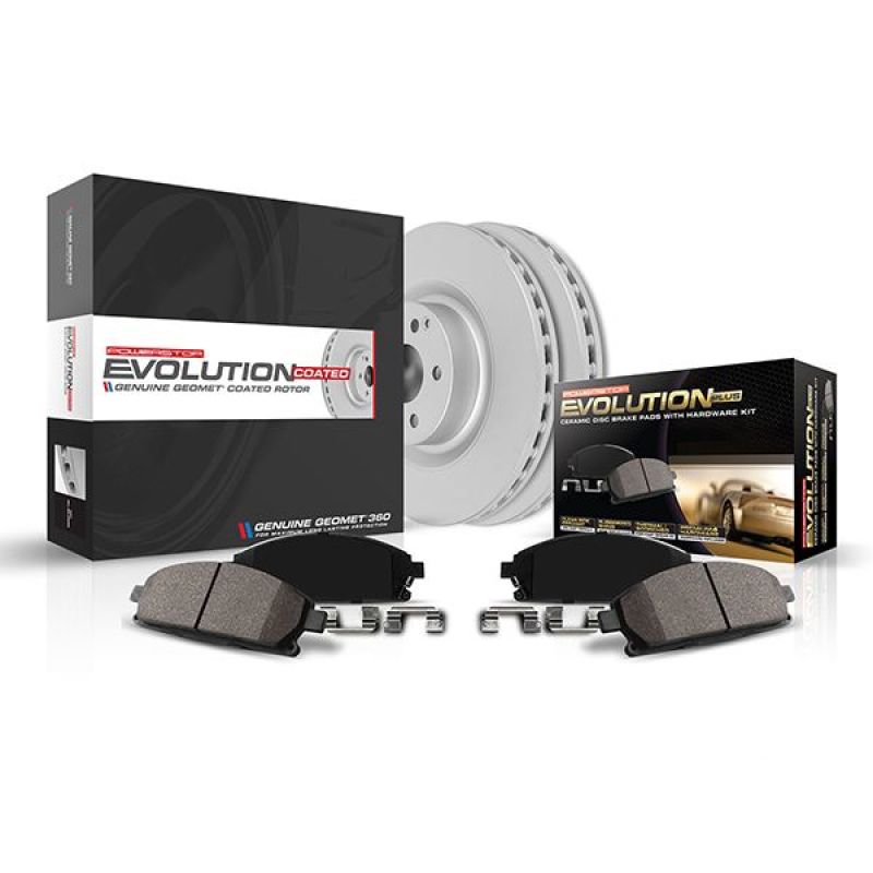 PowerStop Power Stop 21-22 Ford F-150 (w/350mm Rear Rotors) Rear Z17 Coated Brake Kit CRK8765