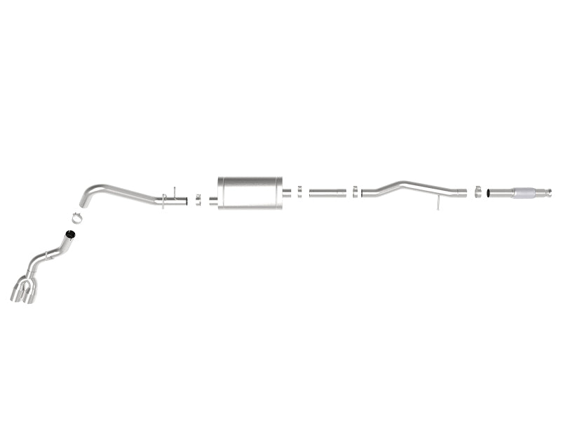 aFe Vulcan Series 3in 304SS Exhaust Cat-Back w/Pol Tip 2019 GM Silverado/Sierra 1500 V6-4.3L/V8-5.3L 49-34106-P 49-34106-P Photo - Unmounted