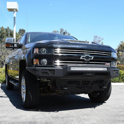 Westin 15-19 Chevrolet Silverado 2500/3500 Pro-Mod Front Bumper - Textured Black 58-41165 58-41165 Photo - Mounted