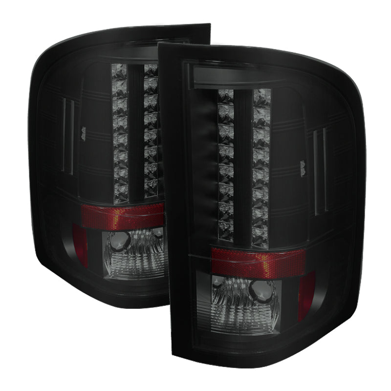 Spyder Chevy Silverado 07-13 LED Tail Lights Blk Smke ALT-YD-CS07-LED-BSM 5078032 5078032 Photo - Primary