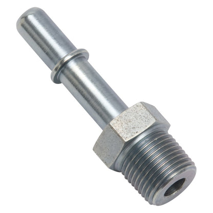 Russell Performance EFI Adapter Fitting 3/8 NPT MALE TO 3/8in SAE Quick Disc Male Zinc 640690 640690 Photo - Unmounted
