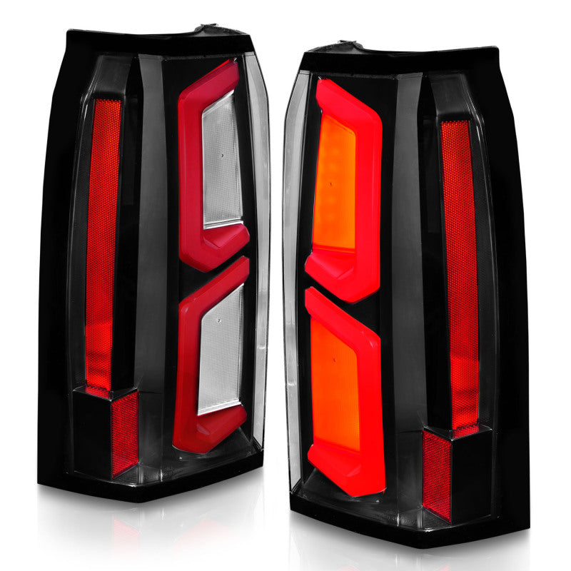 ANZO 2015-2020 Chevrolet Tahoe LED Tail Lights w/ Light Bar Black Housing Clear Lens 311374 311374 User 5