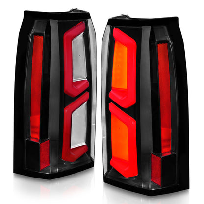 ANZO 2015-2020 Chevrolet Tahoe LED Tail Lights w/ Light Bar Black Housing Clear Lens 311374 311374 User 5