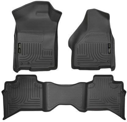 Husky Liners 09-12 Dodge Ram 1500 Quad Cab WeatherBeater Black Front & Second Seat 99011 Photo - Primary