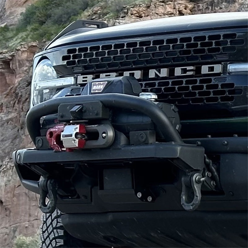 Ford Racing Factor 55 UltraHook w/Rope Guard - Red M-1821-UHR M-1821-UHR Photo - Mounted