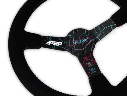 PRP Seats PRP Shreddy Flat Deep Dish Steering Wheel - Cracked SHRDYG254 SHRDYG254 Photo - Close Up