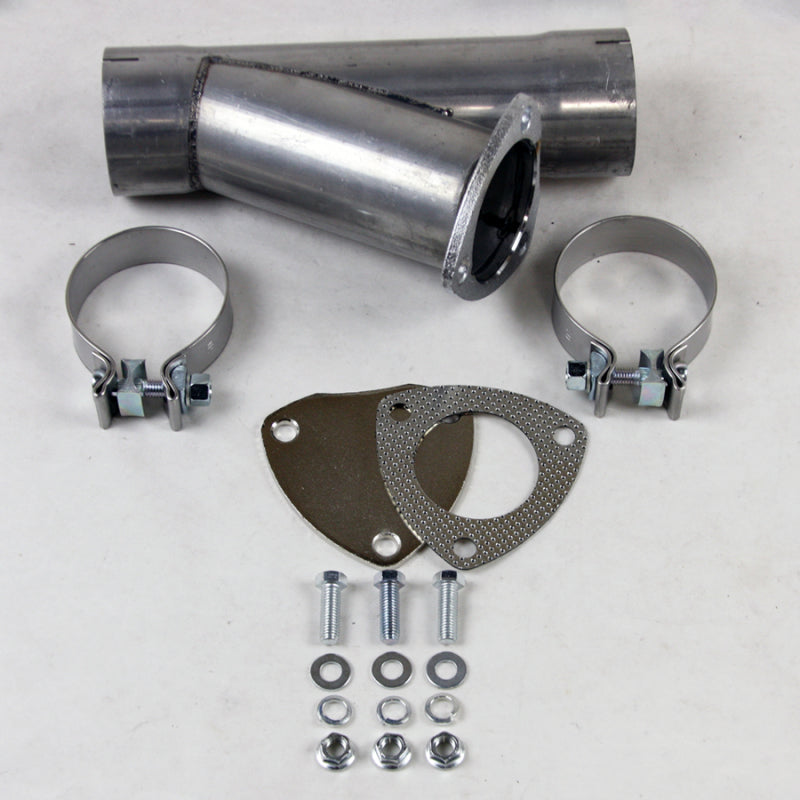 Granatelli Motor Sports Granatelli 2.0in Aluminized Mild Steel Manual Exhaust Cutout w/Slip Fit/Band Clamp 304520 304520 Photo - Primary