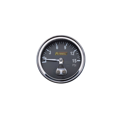 Russell Non Liquid Filled Gauge 0-15 PSI 650350 Photo - Primary