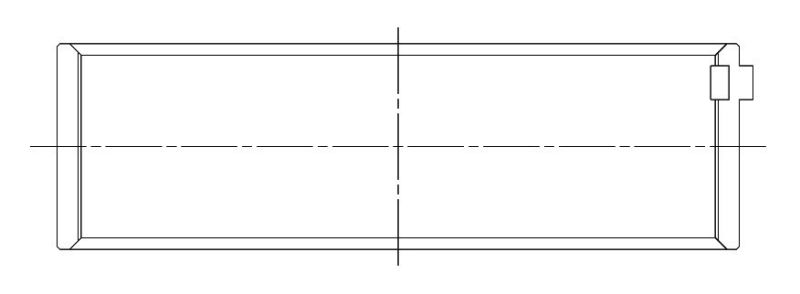 ACL 2015+ Dodge 6.2L V8 .025mm Oversize Race Series Main Bearing Set 5M2221H-.025 5M2221H-.025 Technical Drawing