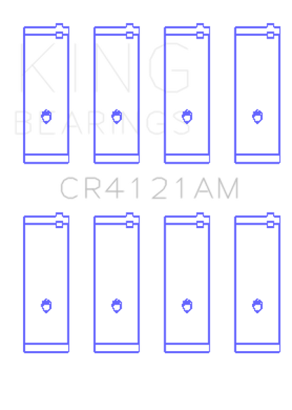 King Engine Bearings Toyota 7Afe/DOHC (Size +0.50mm) Connecting Rod Bearing Set CR4121AM0.5 CR4121AM0.5 Photo - Primary