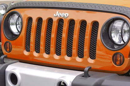 Rugged Ridge Grille Insert, Mesh, Black; 07-18 Jeep Wrangler JK 11401.31 Photo - Primary